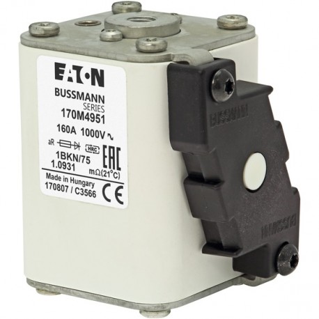 Eaton-moeller FUSE 200A 1000V 1BKN/75 AR EATON ELECTRIC Fuse-link, high speed, 200 A, AC 1000 V, size 1, 52 x 69 ..