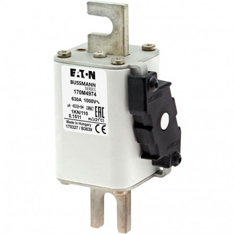 Eaton-moeller FUSE 630A 1000V 1KN/110 AR EATON ELECTRIC Fuse-link, high speed, 630 A, AC 1000 V, DIN 1, 51 x 69 x..