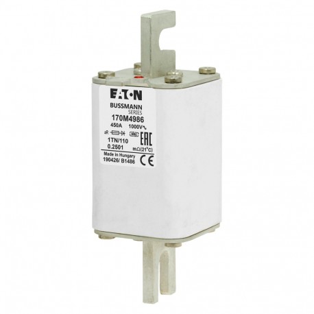 Eaton-moeller FUSE 450A 1000V 1TN/110 AR EATON ELECTRIC Fuse-link, high speed, 450 A, AC 1000 V, DIN 1, 51 x 69 x..