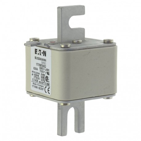Eaton-moeller FUSE 630A 690V 2TN/80 AR UC EATON ELECTRIC Fuse-link, high speed, 630 A, AC 690 V, DIN 2, 61 x 75 x..