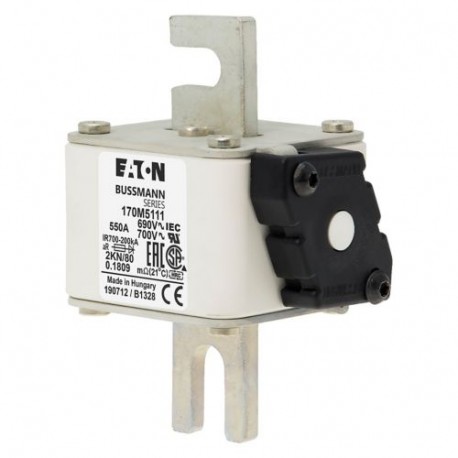 Eaton-moeller FUSE 550A 690V 2KN/80 AR UC EATON ELECTRIC Fuse-link, high speed, 550 A, AC 690 V, DIN 2, 61 x 77 x..