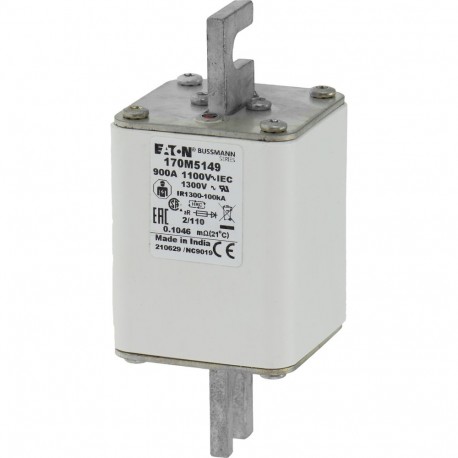 Eaton-moeller FUSE 900A 1100V 2/110 AR EATON ELECTRIC Fuse-link, high speed, 900 A, AC 1100 V, size 2, 61 x 75 x ..