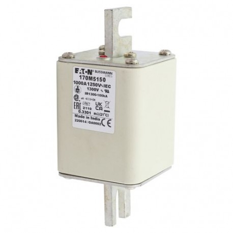 Eaton-moeller FUSE 1000A 1100V 2/110 AR EATON ELECTRIC Fuse-link, high speed, 1000 A, AC 1100 V, size 2, 61 x 75 ..
