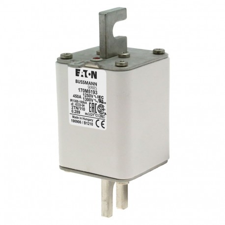 Eaton-moeller FUSE 450A 1250V 2TN/110 AR CU EATON ELECTRIC Fuse-link, high speed, 450 A, AC 1250 V, size 2, 61 x ..