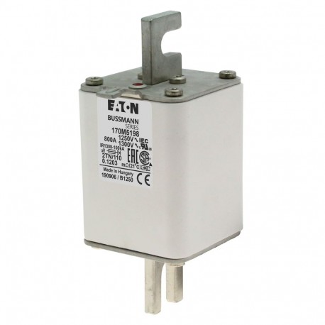 Eaton-moeller FUSE 800A 1250V 2TN/110 AR CU EATON ELECTRIC Fuse-link, high speed, 800 A, AC 1250 V, size 2, 61 x ..
