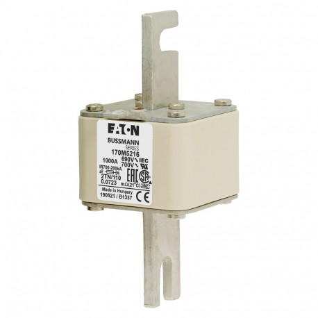 Eaton-moeller FUSE 1000A 690V 2TN/110 AR UC EATON ELECTRIC Fuse-link, high speed, 1000 A, AC 690 V, DIN 2, 61 x 7..
