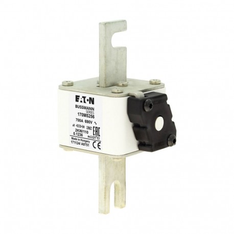 Eaton-moeller FUSE 700A 690V 2KW/110 AR EATON ELECTRIC Fuse-link, high speed, 700 A, AC 690 V, size 2, 61 x 77 x ..