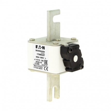 Eaton-moeller FUSE 800A 690V 2KW/110 AR EATON ELECTRIC Fuse-link, high speed, 800 A, AC 690 V, size 2, 61 x 77 x ..