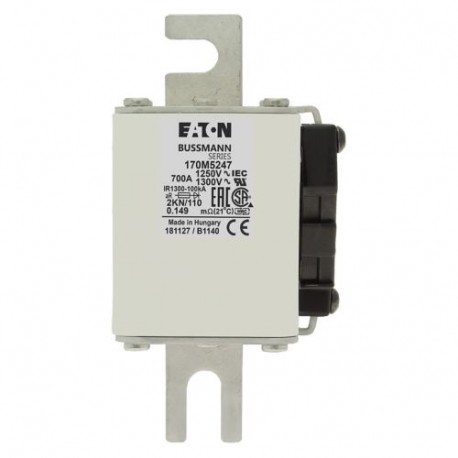 Eaton-moeller FUSE 1100A 600V 2KN/110 AR UC EATON ELECTRIC Fuse-link, high speed, 1100 A, AC 600 V, DIN 2, 61 x 7..