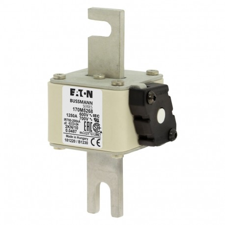 Eaton-moeller FUSE 1250A 600V 2KN/110 AR UC EATON ELECTRIC Fuse-link, high speed, 1250 A, AC 600 V, DIN 2, 61 x 7..