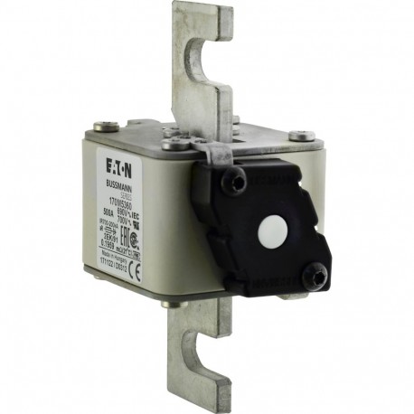 Eaton-moeller FUSE 500A 690V 2EK/91 AR UC EATON ELECTRIC Fuse-link, high speed, 500 A, AC 690 V, size 2, 61 x 77 ..