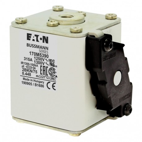 Eaton-moeller FUSE 315A 1250V 2BKN/75 AR CU EATON ELECTRIC Fuse-link, high speed, 315 A, AC 1250 V, size 2, 61 x ..