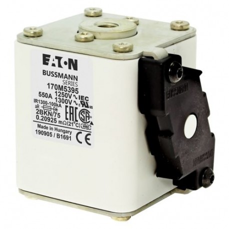 Eaton-moeller FUSE 550A 1250V 2BKN/75 AR CU EATON ELECTRIC Fuse-link, high speed, 550 A, AC 1250 V, size 2, 61 x ..