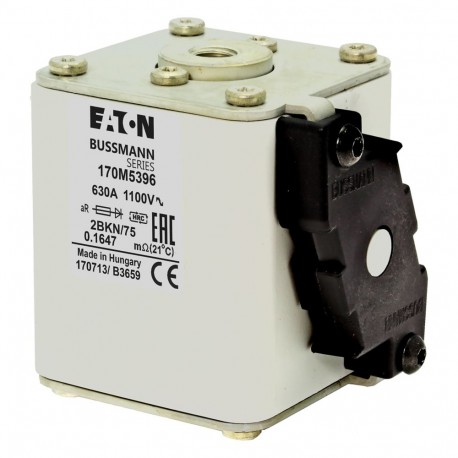 Eaton-moeller FUSE 630A 1100V 2BKN/75 AR EATON ELECTRIC Fuse-link, high speed, 630 A, AC 1100 V, size 2, 61 x 75 ..