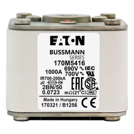 Eaton-moeller FUSE 250A 1250V 2BKN/80 AR CU EATON ELECTRIC FUSE 250A 1250V 2BKN/80 AR CU