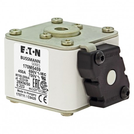 Eaton-moeller FUSE 450A 690V 2BKN/50 AR UC EATON ELECTRIC Fuse-link, high speed, 450 A, AC 690 V, size 2, aR, IEC..