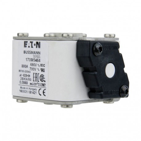 Eaton-moeller FUSE 800A 690V 2BKN/50 AR UC EATON ELECTRIC Fuse-link, high speed, 800 A, AC 690 V, size 2, aR, IEC..