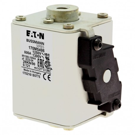 Eaton-moeller FUSE 800A 1250V 2BKN/90 AR CU EATON ELECTRIC Fuse-link, high speed, 800 A, AC 1250 V, size 2, 61 x ..