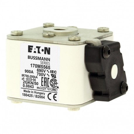 Eaton-moeller FUSE 900A 690V 2GKN/50 AR UC EATON ELECTRIC Fuse-link, high speed, 900 A, AC 690 V, size 2, 61 x 77..