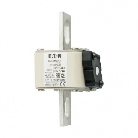 Eaton-moeller FUSE 630A 690V 2FKE/90 AR UC EATON ELECTRIC Fuse-link, high speed, 630 A, AC 690 V, size 2, 61 x 77..