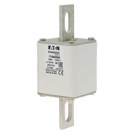 Eaton-moeller FUSE 800A 1100V 2FU/115 AR EATON ELECTRIC Fuse-link, high speed, 800 A, AC 1100 V, size 2, 61 x 77 ..