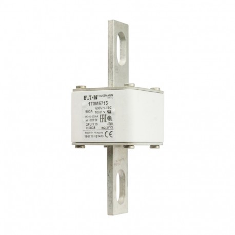 Eaton-moeller FUSE 900A 690V 2FU/115 AR UC EATON ELECTRIC Fuse-link, high speed, 900 A, AC 690 V, size 2, 61 x 77..