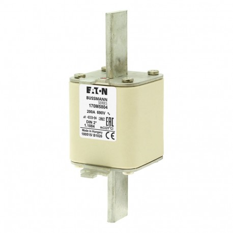 Eaton-moeller FUSE 200A 690V DIN 2* AR EATON ELECTRIC Fuse-link, high speed, 200 A, AC 690 V, DIN 000, 21 x 40 x ..