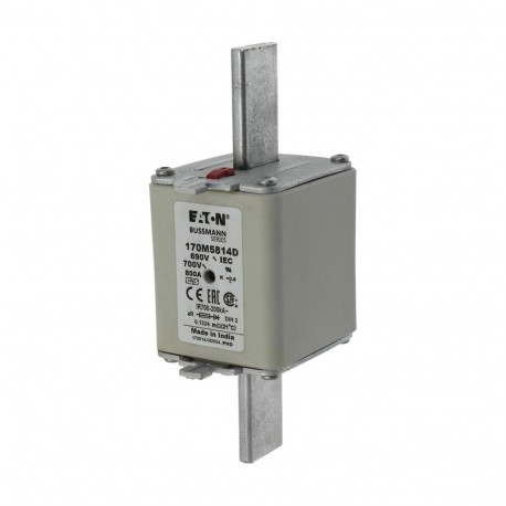Eaton-moeller FUSE 800A 690V aR DIN 2 HSDNH EATON ELECTRIC Fuse-link, high speed, 800 A, AC 690 V, DIN 1, 53 x 5..