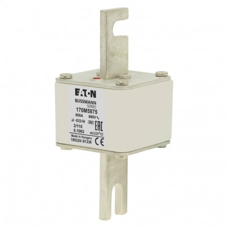 Eaton-moeller FUSE 800A 690V 2/110 AR EATON ELECTRIC Fuse-link, high speed, 800 A, AC 690 V, size 2, 61 x 75 x 14..