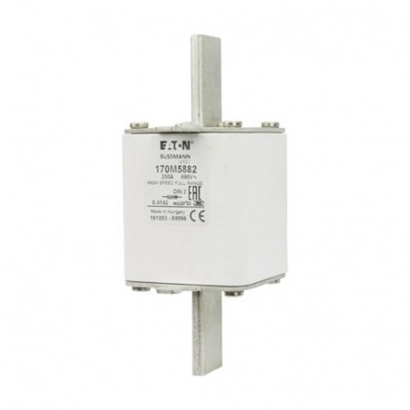 Eaton-moeller FUSE 250A 690V DIN 2 GR EATON ELECTRIC cartridge fuse, ultra rapid, 250 A, AC 690 V, DIN 2, 60 x 74..