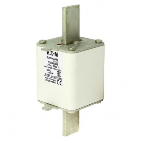 Eaton-moeller FUSE 315A 690V DIN 2 GR EATON ELECTRIC cartridge fuse, ultra rapid, 315 A, AC 690 V, DIN 2, 60 x 74..