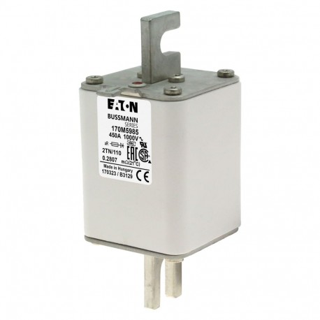 Eaton-moeller FUSE 450A 1000V 2TN/110 AR UR EATON ELECTRIC Fuse-link, high speed, 450 A, AC 1000 V, DIN 2, 59 x 7..