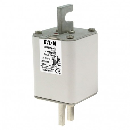Eaton-moeller FUSE 550A 1000V 2TN/110 AR UR EATON ELECTRIC Fuse-link, high speed, 550 A, AC 1000 V, DIN 2, 59 x 7..
