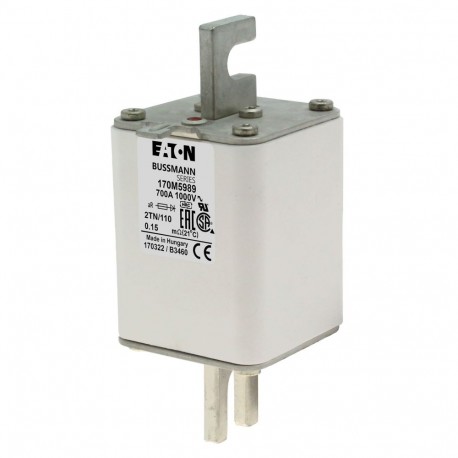 Eaton-moeller FUSE 700A 1000V 2TN/110 AR UR EATON ELECTRIC Fuse-link, high speed, 700 A, AC 1000 V, DIN 2, 59 x 7..