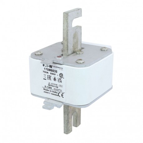 Eaton-moeller FUSE 700A 690V 3STN/110 AR EATON ELECTRIC Fuse-link, high speed, 700 A, AC 690 V, size 3, 76 x 90 x..