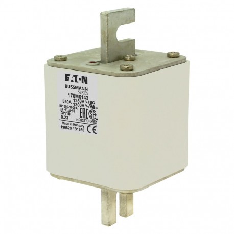 Eaton-moeller FUSE 550A 1250V 3/110 AR CU EATON ELECTRIC Fuse-link, high speed, 550 A, AC 1250 V, size 3, 76 x 90..