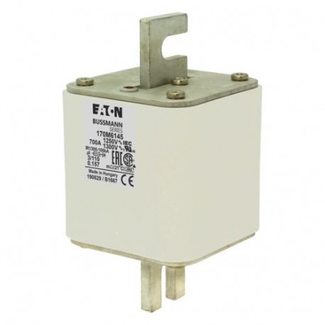Eaton-moeller FUSE 700A 1250V 3/110 AR CU EATON ELECTRIC Fuse-link, high speed, 700 A, AC 1250 V, size 3, 76 x 90..