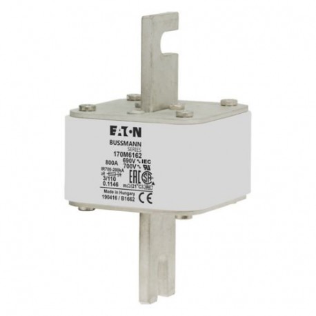 Eaton-moeller FUSE 800A 690V 3/110 AR UC EATON ELECTRIC Fuse-link, high speed, 800 A, AC 690 V, DIN 3, 76 x 90 x ..