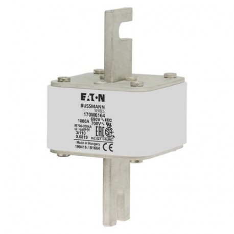 Eaton-moeller FUSE 1000A 690V 3/110 AR UC EATON ELECTRIC Fuse-link, high speed, 1000 A, AC 690 V, DIN 3, 76 x 90 ..