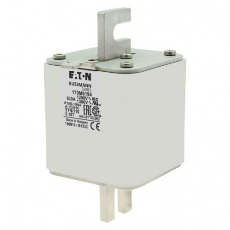 Eaton-moeller FUSE 630A 1250V 3TN/110 AR CU EATON ELECTRIC Fuse-link, high speed, 630 A, AC 1250 V, size 3, 76 x ..