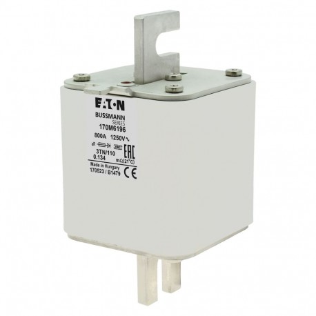 Eaton-moeller FUSE 800A 1250V 3TN/110 AR EATON ELECTRIC Fuse-link, high speed, 800 A, AC 1250 V, size 3, 76 x 90 ..