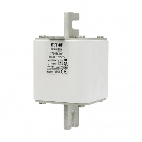 Eaton-moeller FUSE 1000A 1250V 3TN/110 AR EATON ELECTRIC Fuse-link, high speed, 1000 A, AC 1250 V, size 3, 76 x 9..