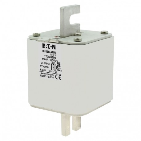 Eaton-moeller FUSE 1100A 1250V 3TN/110 AR EATON ELECTRIC Fuse-link, high speed, 1100 A, AC 1250 V, size 3, 76 x 9..