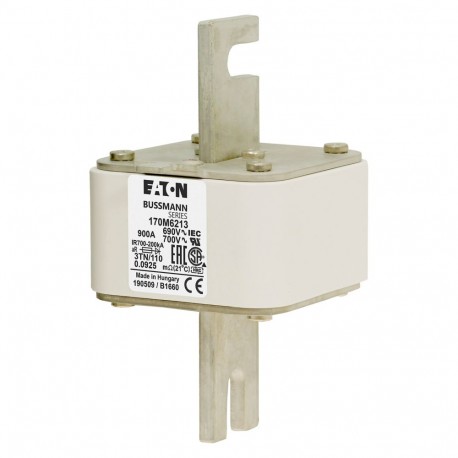 Eaton-moeller FUSE 900A 690V 3TN/110 AR UC EATON ELECTRIC Fuse-link, high speed, 900 A, AC 690 V, DIN 3, 76 x 90 ..