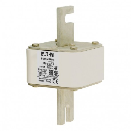 Eaton-moeller FUSE 1100A 690V 3TN/110 AR UC EATON ELECTRIC Fuse-link, high speed, 1100 A, AC 690 V, DIN 3, 76 x 9..