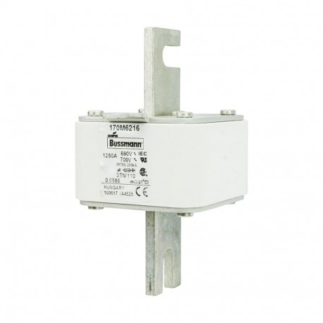 Eaton-moeller FUSE 1250A 690V 3TN/110 AR UC EATON ELECTRIC Fuse-link, high speed, 1250 A, AC 690 V, DIN 3, 76 x 9..
