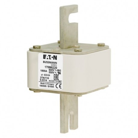 Eaton-moeller FUSE 1800A 600V 3TN/110 AR UR EATON ELECTRIC Fuse-link, high speed, 1800 A, AC 600 V, DIN 3, 76 x 9..