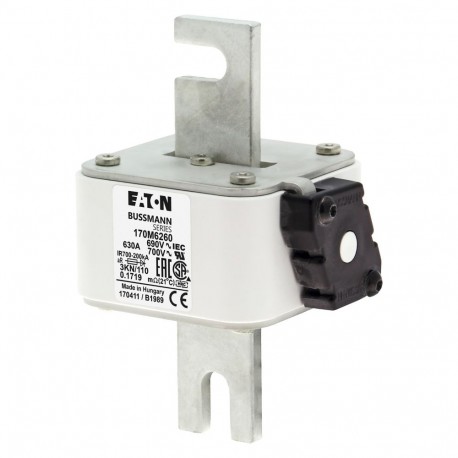 Eaton-moeller FUSE 630A 690V 3KN/110 AR UC EATON ELECTRIC Fuse-link, high speed, 630 A, AC 690 V, DIN 3, 76 x 92 ..