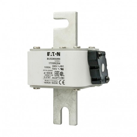 Eaton-moeller FUSE 1000A 690V 3KN/110 AR UC EATON ELECTRIC Fuse-link, high speed, 1000 A, AC 690 V, DIN 3, 76 x 9..