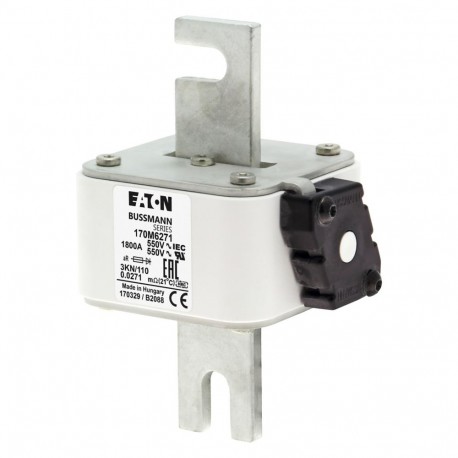 Eaton-moeller FUSE 2000A 550V 3KN/110 AR UR EATON ELECTRIC Fuse-link, high speed, 2000 A, AC 550 V, DIN 3, 76 x 9..